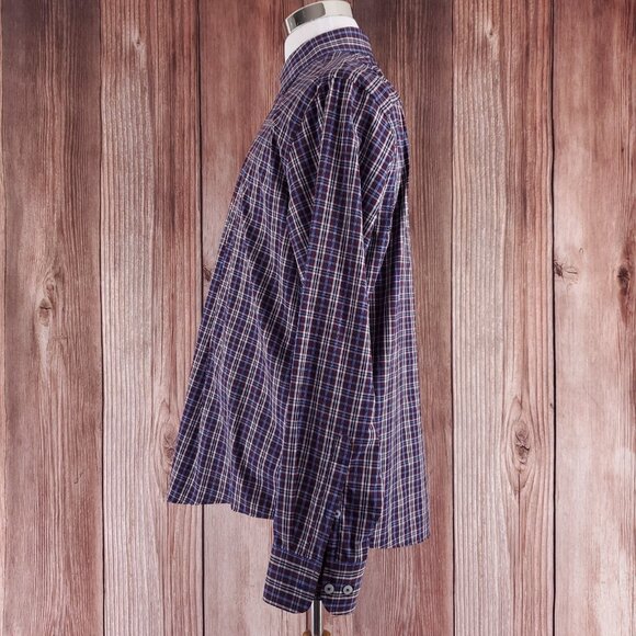 UNTUCKit Mens Size XL Millbrook Plaid Long Sleeve Button Up Performance Shirt - Picture 3 of 16